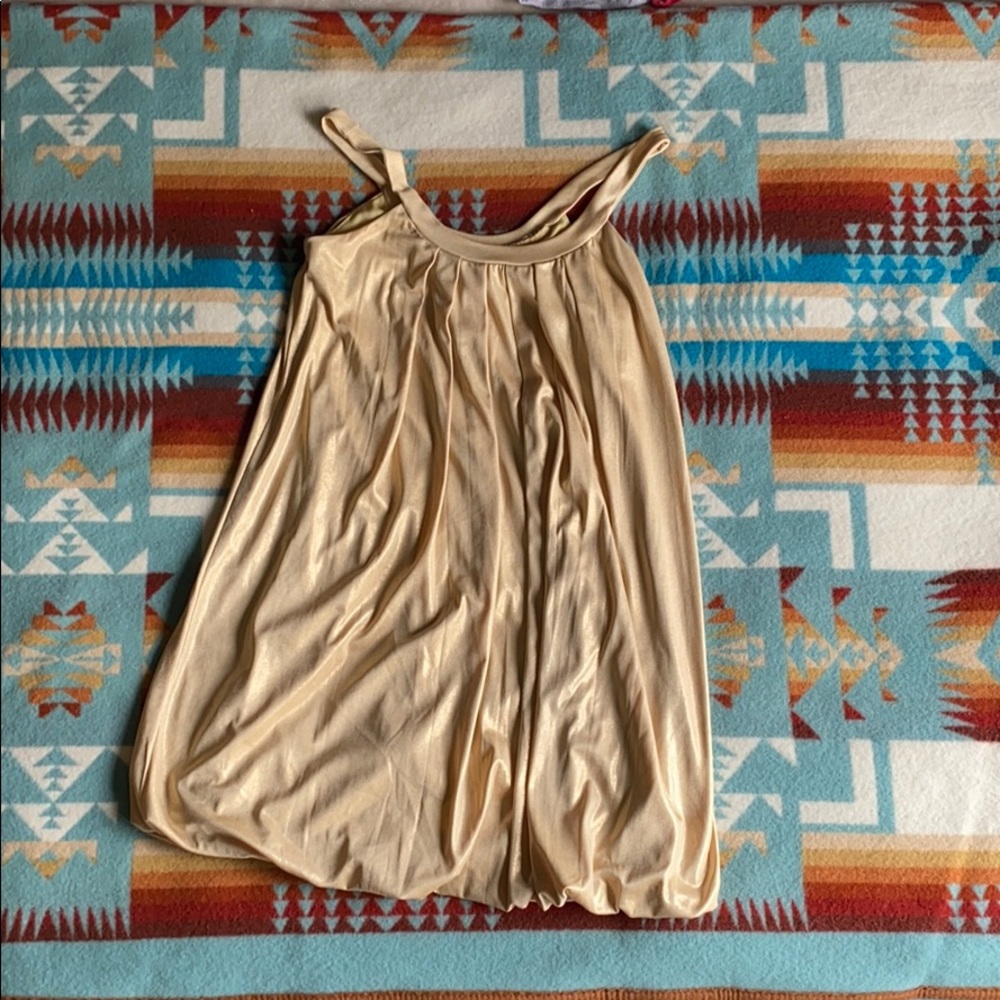 Vintage gold sparkling party dress - Picture 3 of 4